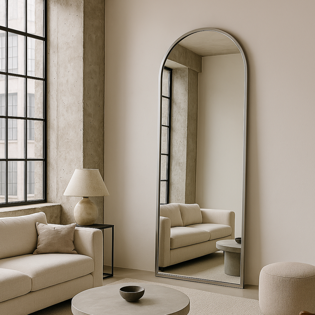 Arched Mirror | Silver Frame