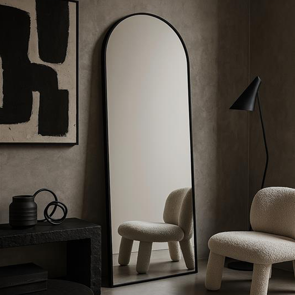Arched Mirror | Black Frame
