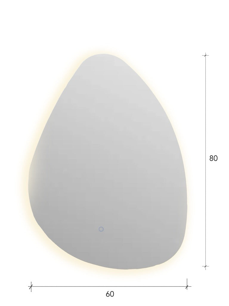 Eggshell Backlit Mirror