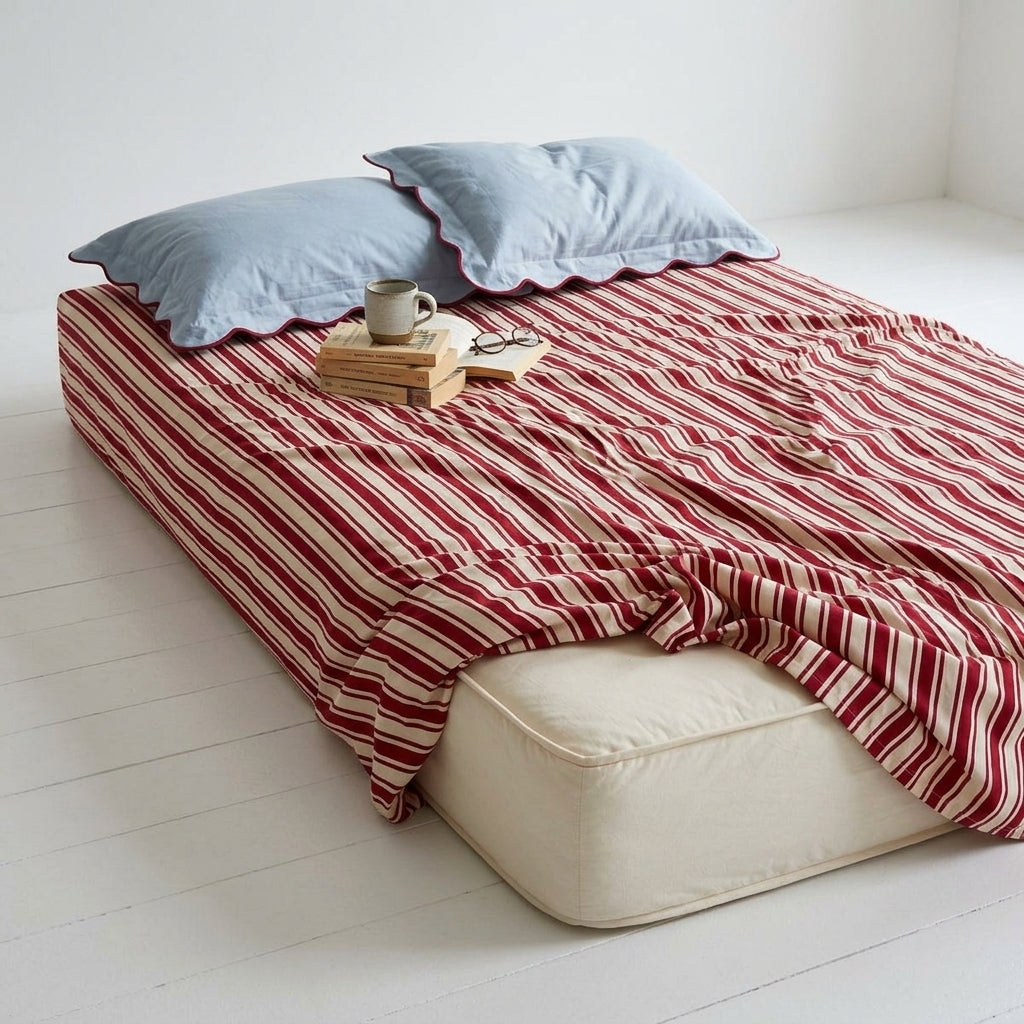 Cotton Flat Sheet- Camellia