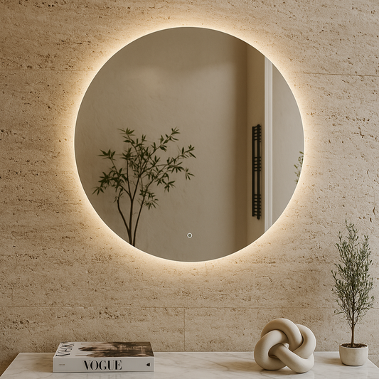 Circular Backlit Mirror | Frameless