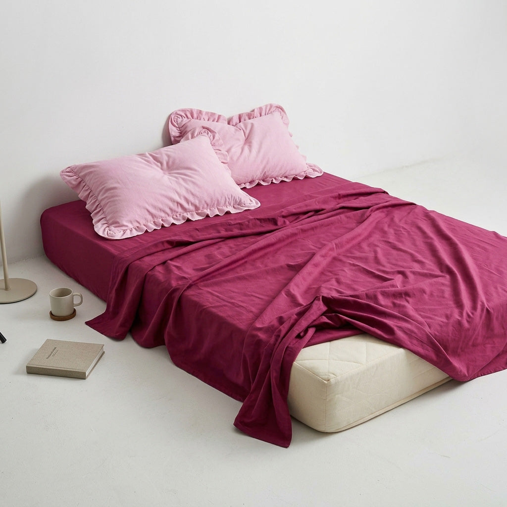 Cotton Flat Sheet - Peonia