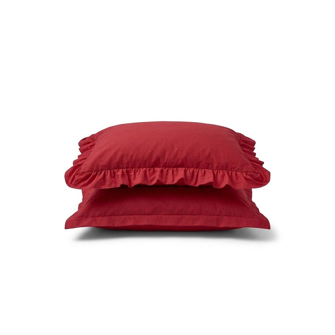 Cotton Pillow - Raspberry