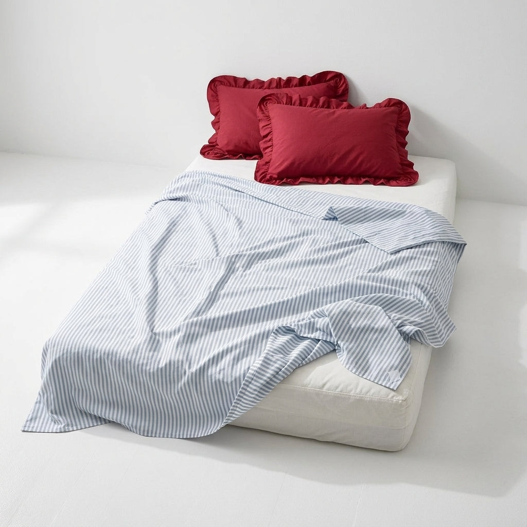 Cotton Flat Sheet - Raspberry