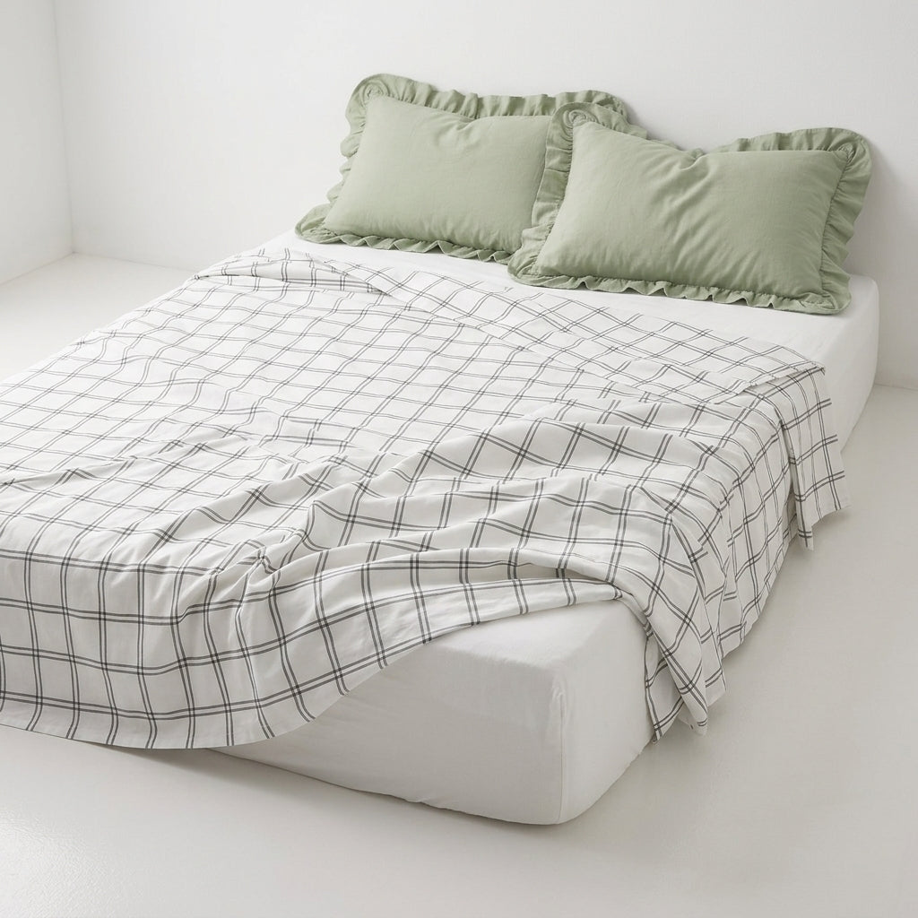 Cotton Flat Sheet - Sage