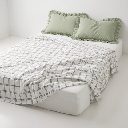 Cotton Flat Sheet - Sage