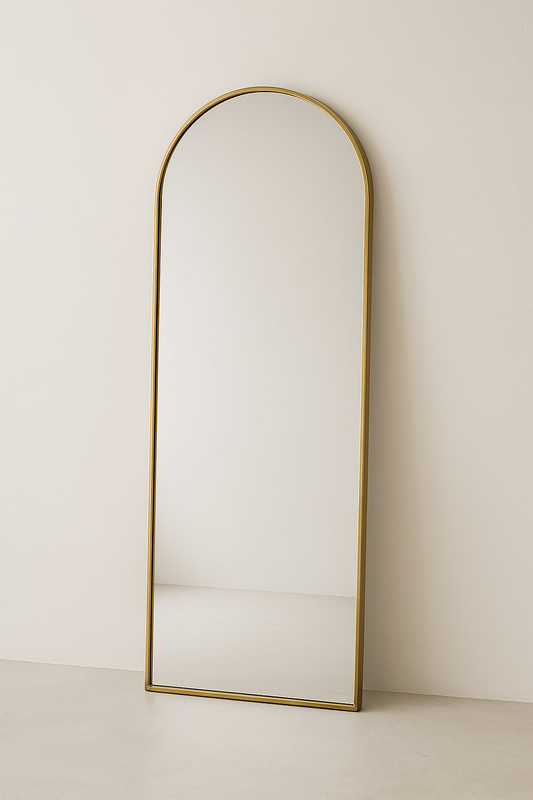 Arched Mirror | Brushed Gold Frame
