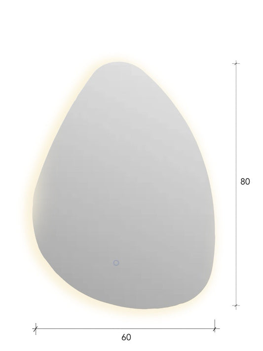 Eggshell Backlit Mirror