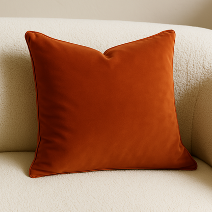 Velvet throw pillows
